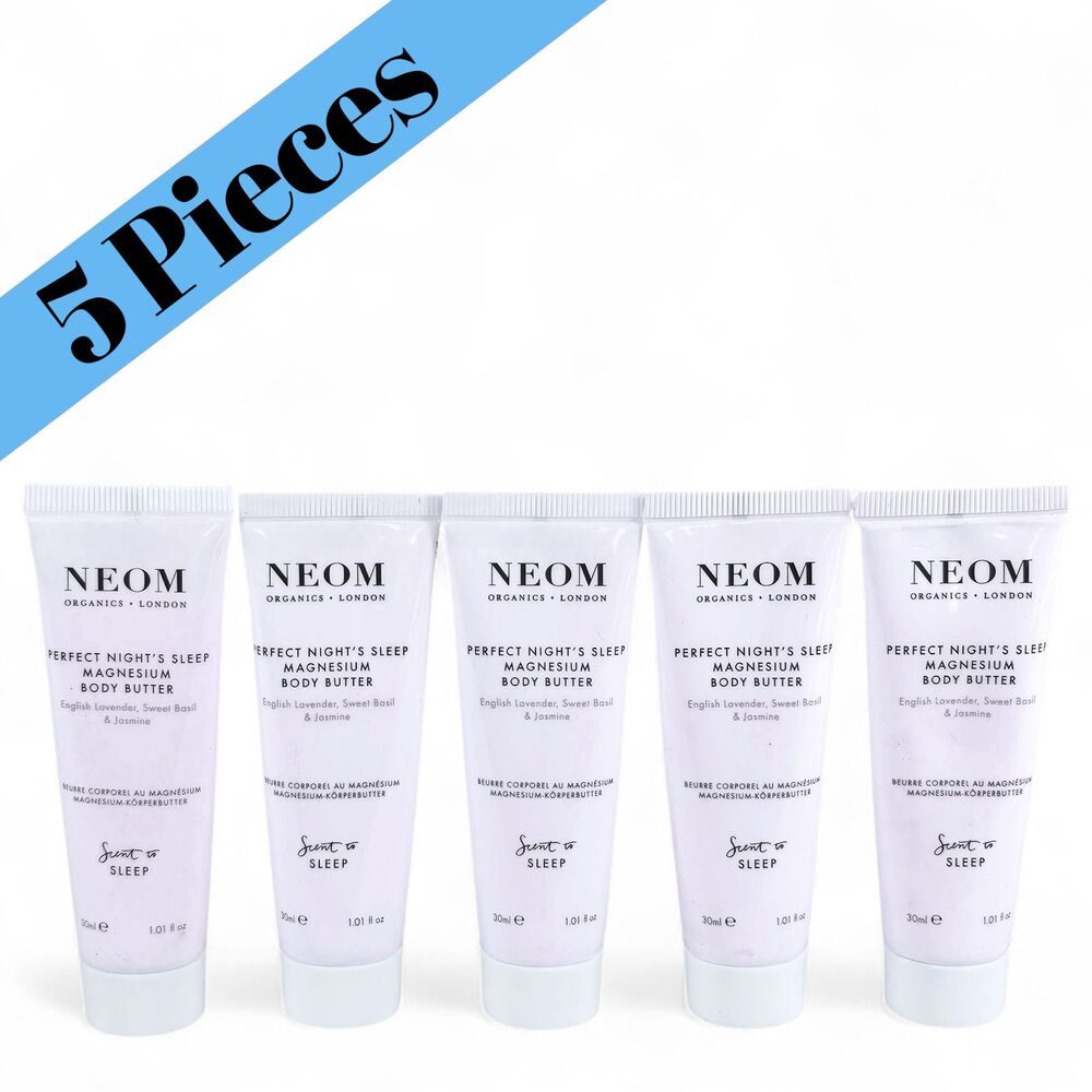 5X Neom Perfect Nights Sleep Magnesium Body Butter LOT OF 5 x 30ml SEALED